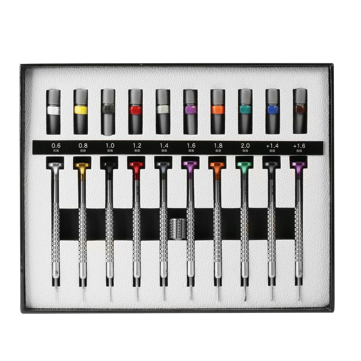 Uhrmacher Schraubendreher Set, 10 Stück, 0,6 - 1,6 mm