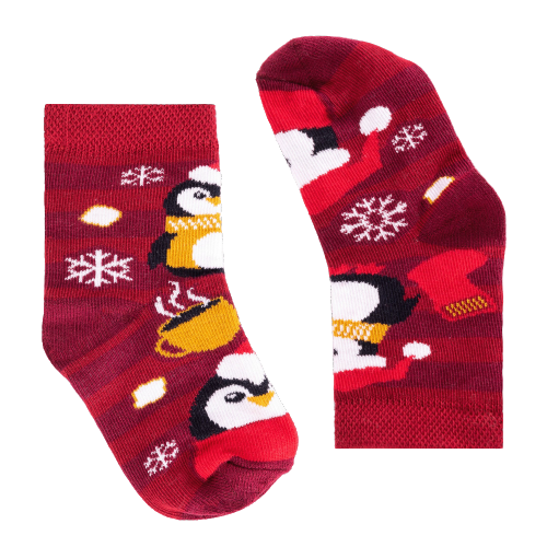 Christmas Penguins Socks for Kids