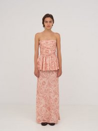Gonna Sophia Pink Solar System stampata