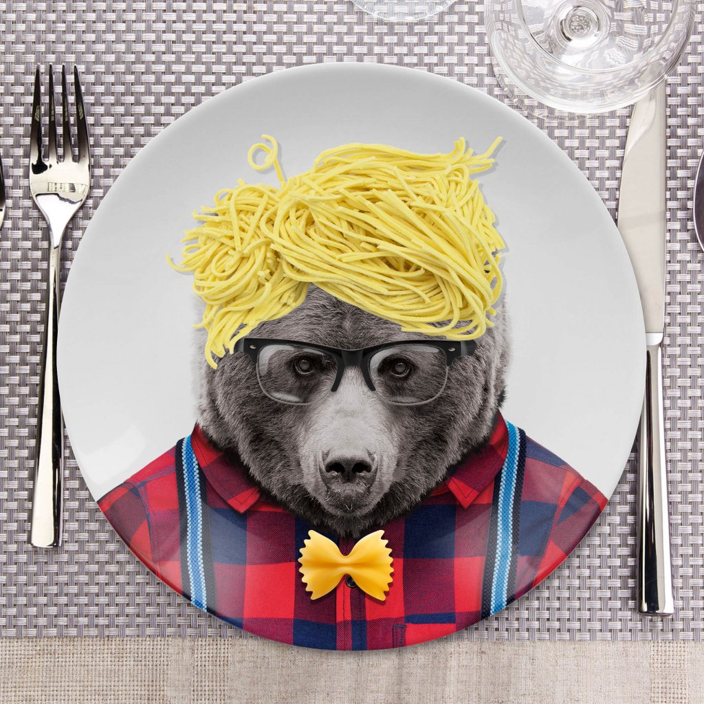 Mustard Bord - Wild Dining Bear