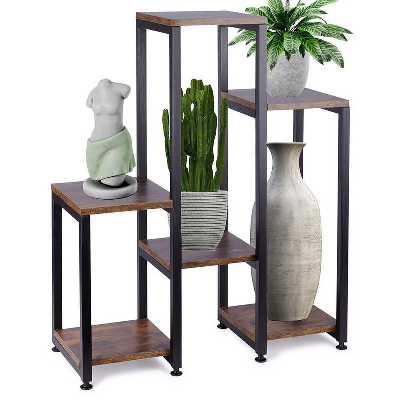Plantstandaard metaal 6-niveau 80 cm