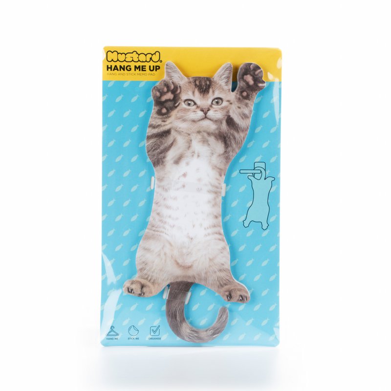 Senf -Notizblock - Katze hängen
