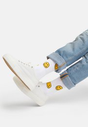 Organic socks gift set Smile, 2-pack - 2 pairs of colorful socks with smileys