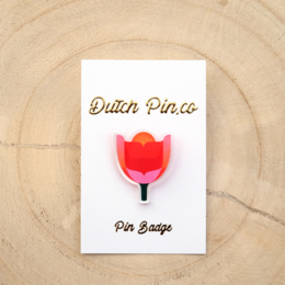 Dutch Tulip Pin Badge