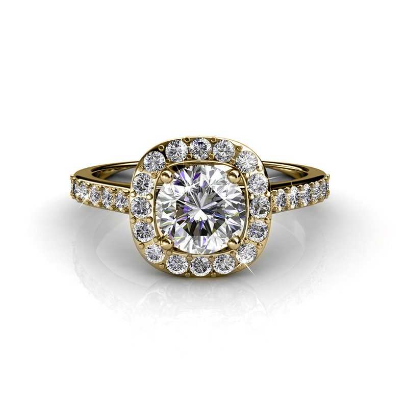 Cushy Ring - Gold and Crystal
