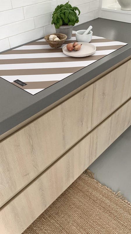 Induktionsschutzstreifen Khaki 80x52cm