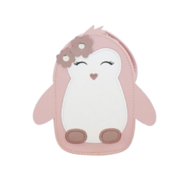 Lycchi shoulder bag - The adorable baby pinguin - pink