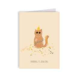 Carte de voeux chat - Ta journée