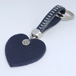 Sleutelhanger leren hart