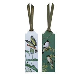 Bookmarks - 80 pieces green ribbon with display