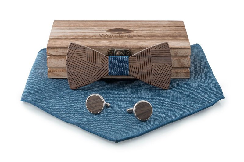 Children's wooden bow tie Groove Jr.