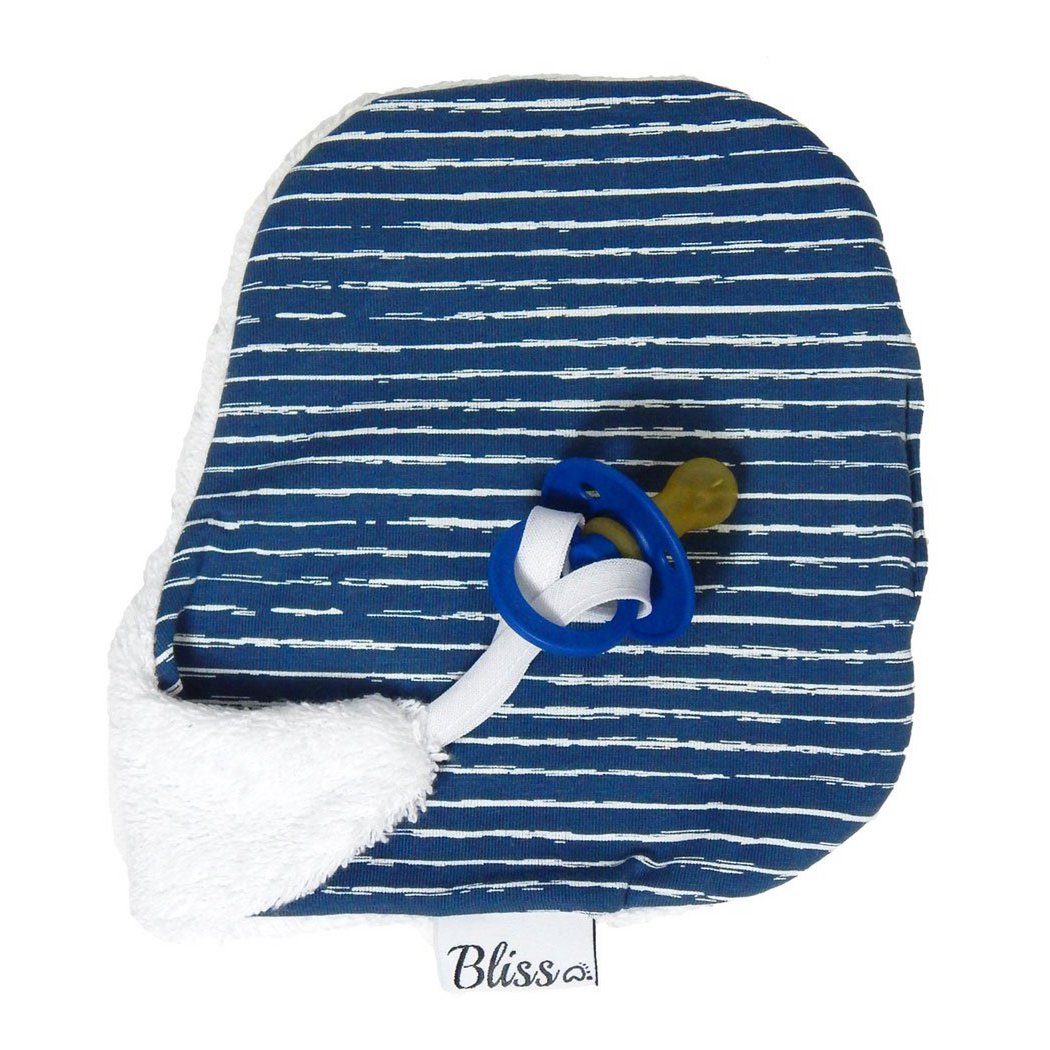 Pacifier cloth - Blue/White Stripe