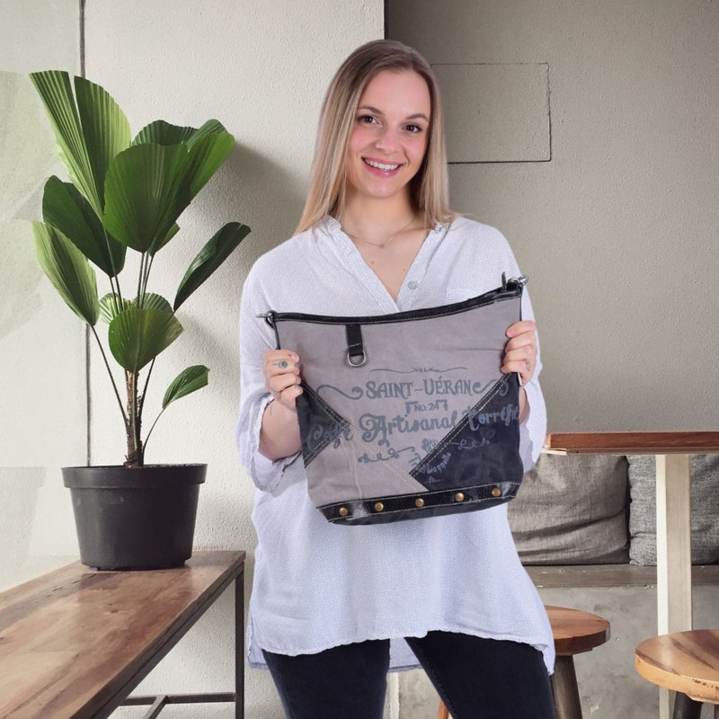 Sunsa women's shoulder bag. Vintage style shoulder bag. Canvas handbag. small crossbody bag for women.