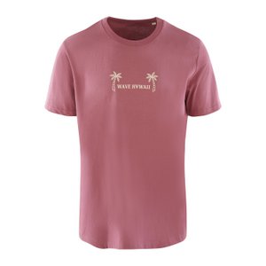 T-Shirt Waimea Men, Hibiscus Red, Anti-Stink, Bio Baumwolle