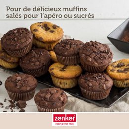 Teglia per muffin 6 stampi Zenker Vetroresina in silicone