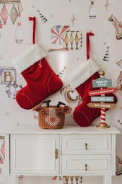 “Red Candy” Christmas Family Stocking, holidays gift