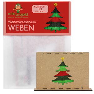 Weaving Christmas tree craft kit