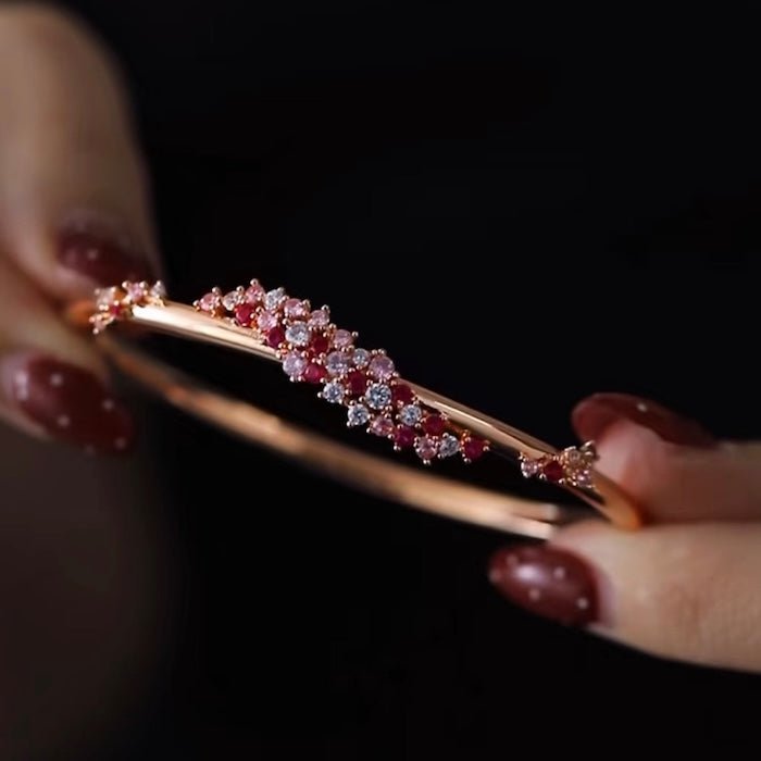 Peach Blossom Sparkle Bangle