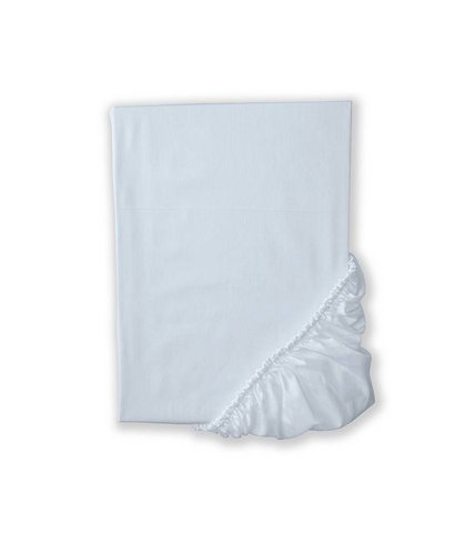 Satin-Spannbettlaken, einfarbig, Hellblau