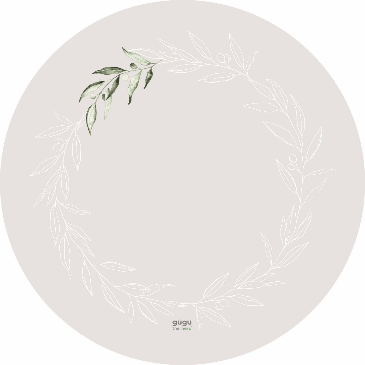 Naturkautschukmatte Prime Olive Garden Circle