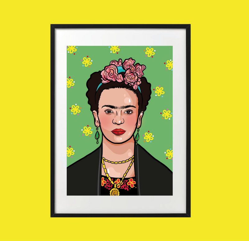 Frida A4 vægprint