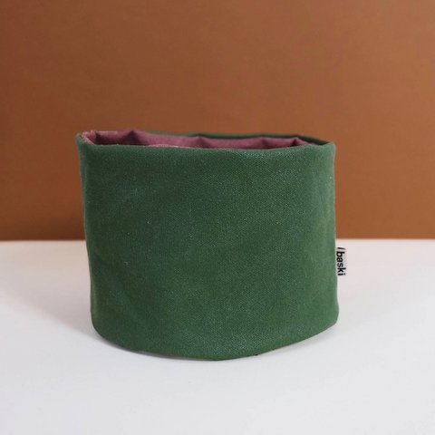Plant Basket - Planter - Bio Cotton - Natural Olive Green