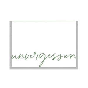 Faltkarte quer, unvergessen
