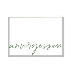 Faltkarte quer, unvergessen