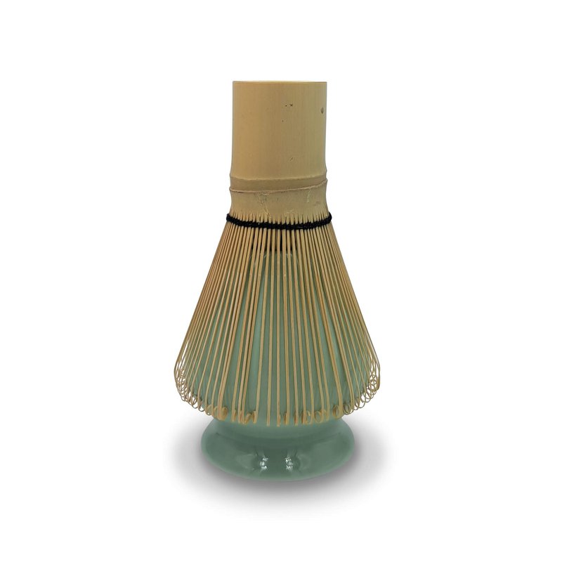 Matcha Besen Kusenaoshi Green de la cerámica