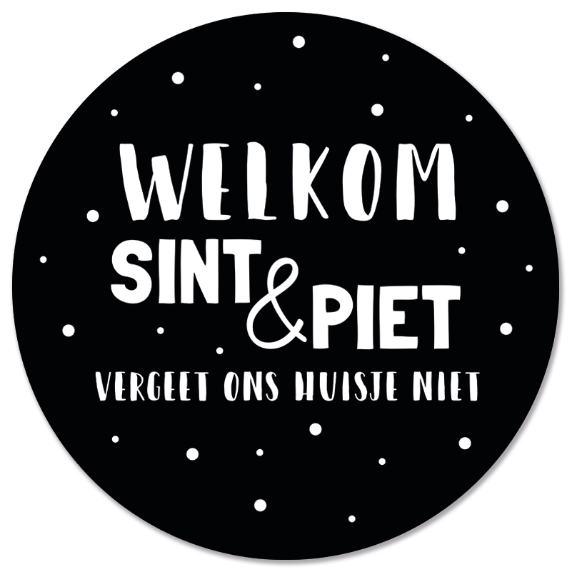 Muurcirkel welkom sint & piet