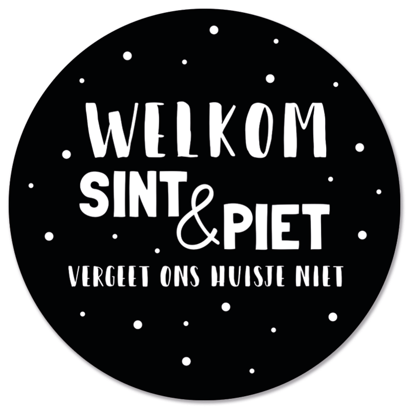 Muurcirkel welkom sint & piet