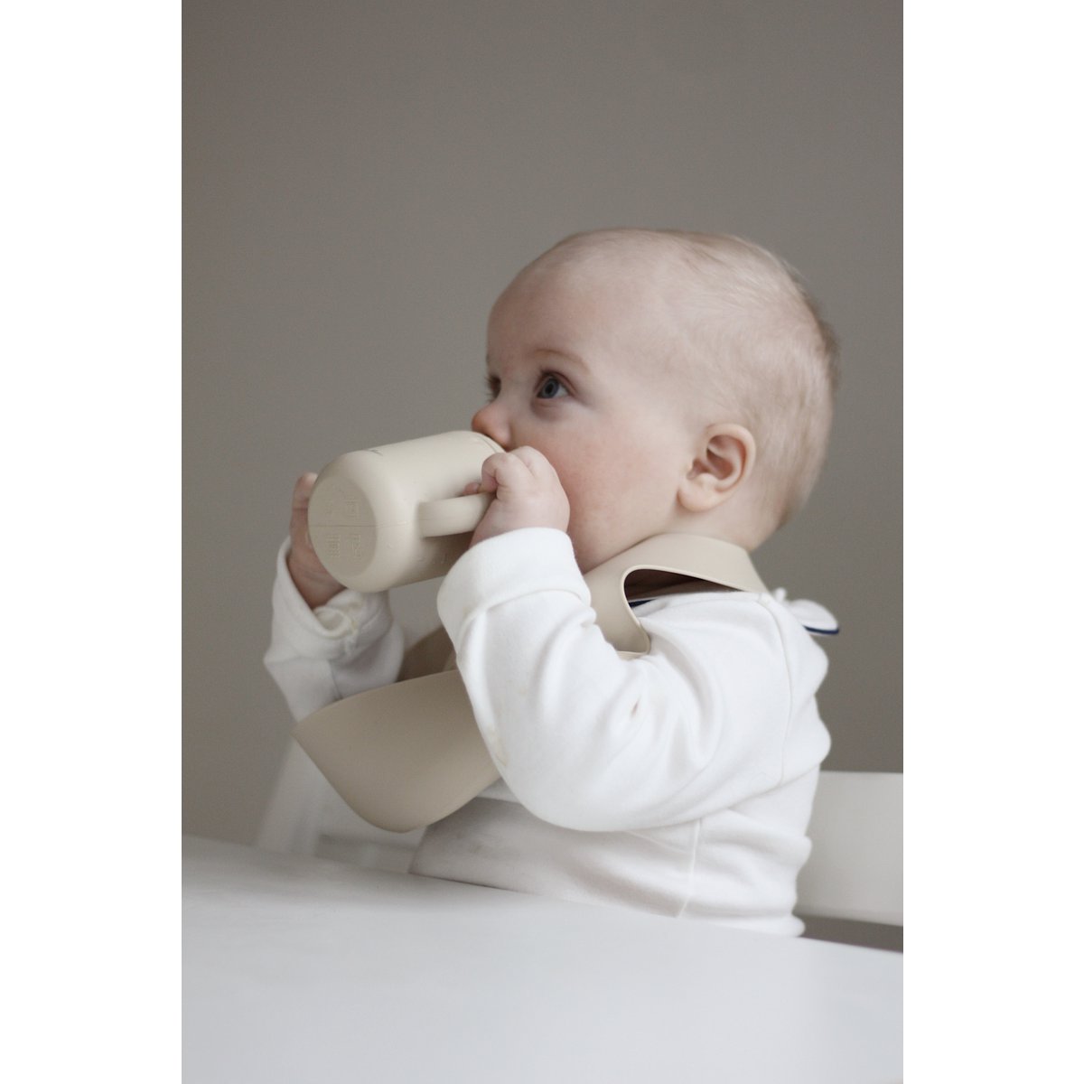 Silicone Sippy Cup - Oyster Beige