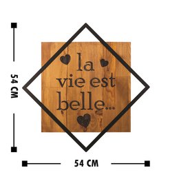Pittura murale in metallo in legno WT-001