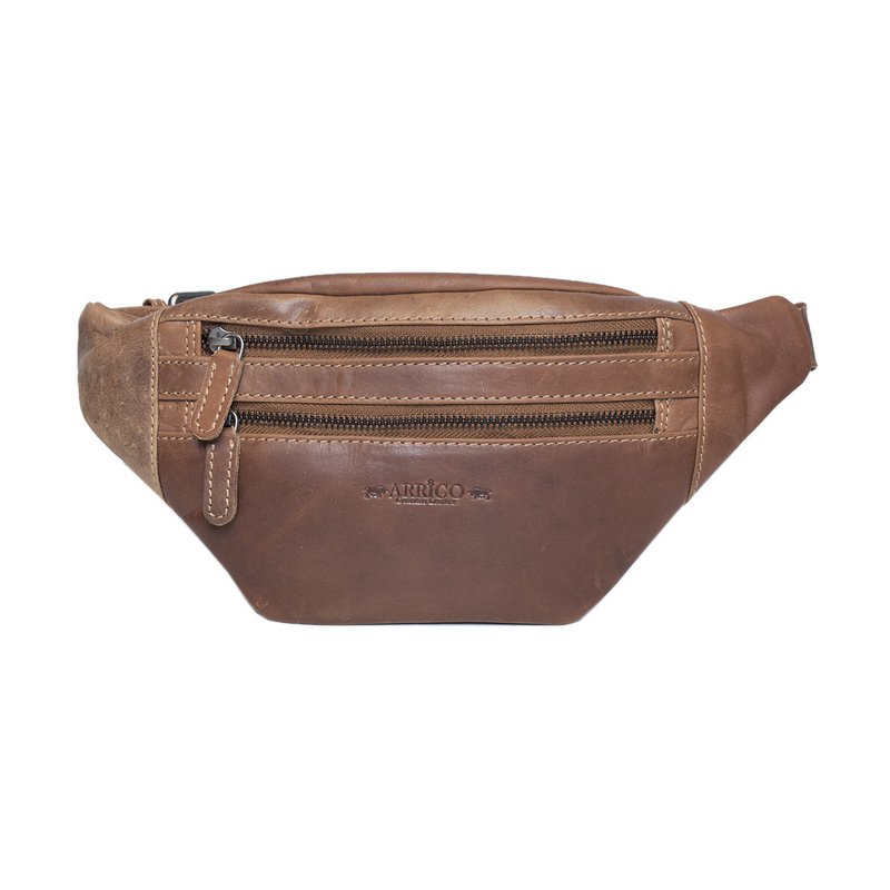 Taljetaske Læder - Fanny Pack Læder - Pouch Taske i 6 farver læder - Læder Belly Bag - Unisex model