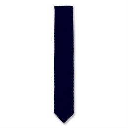 Navy blue knitted tie