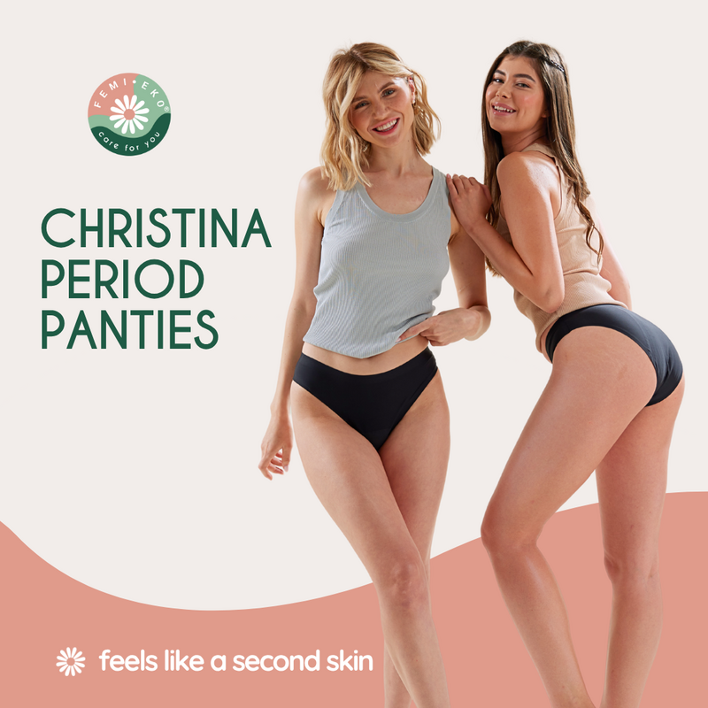 Femi.Eko® Christina Invisible-Edge Menstrual Underwear – Moderate Absorbency