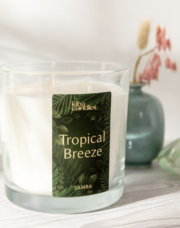 Kokoswas geurkaars Tropical Breeze