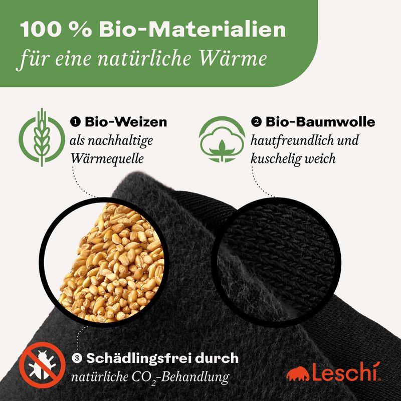Bio-Körnerkissen mikrowellengeeignet, Wärmekissen für Nacken & Schulter, Katze Clara