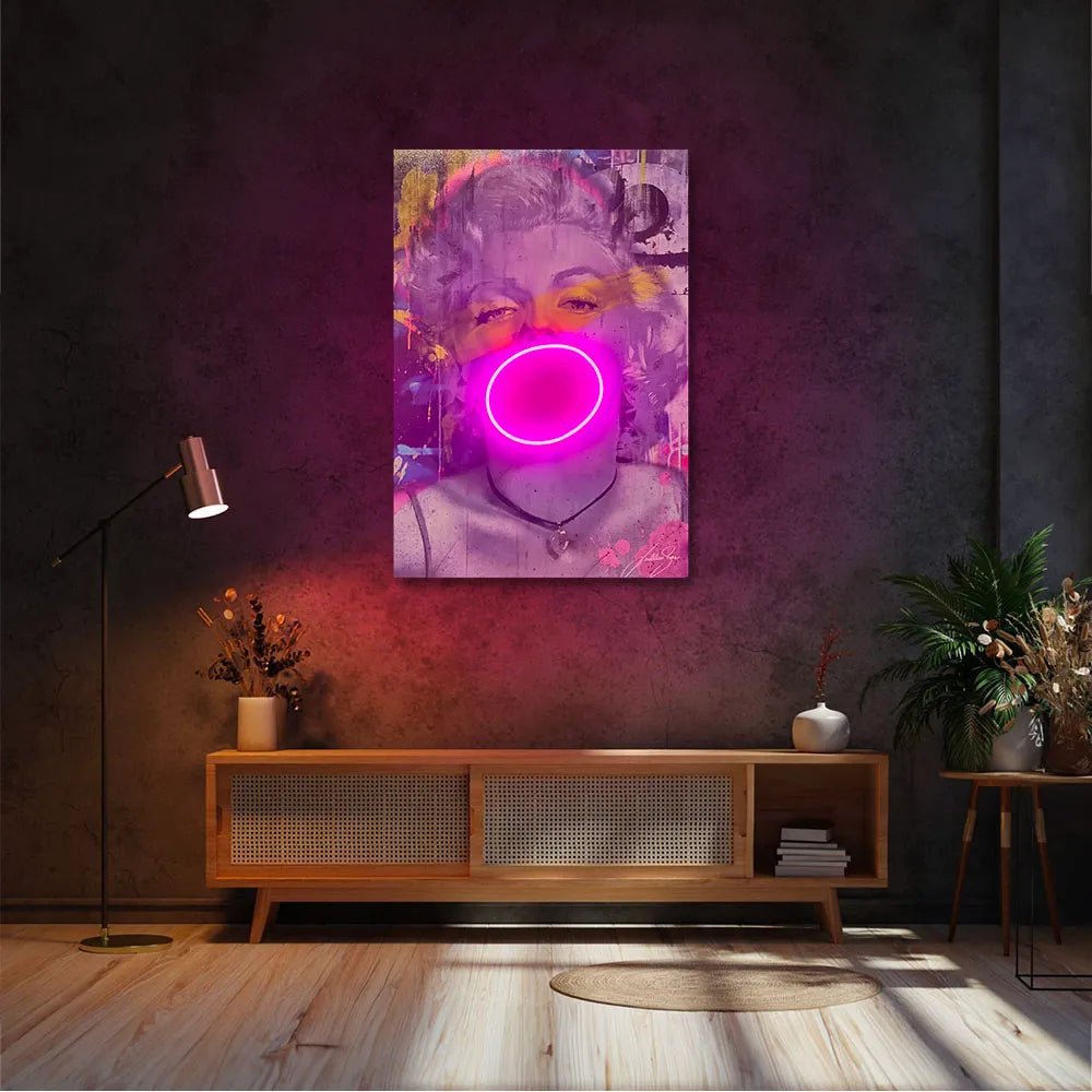 Marilyn Bubble V.2 | LED Wall Art