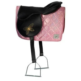 Schabracke und Hut rosa für Hobby Horse