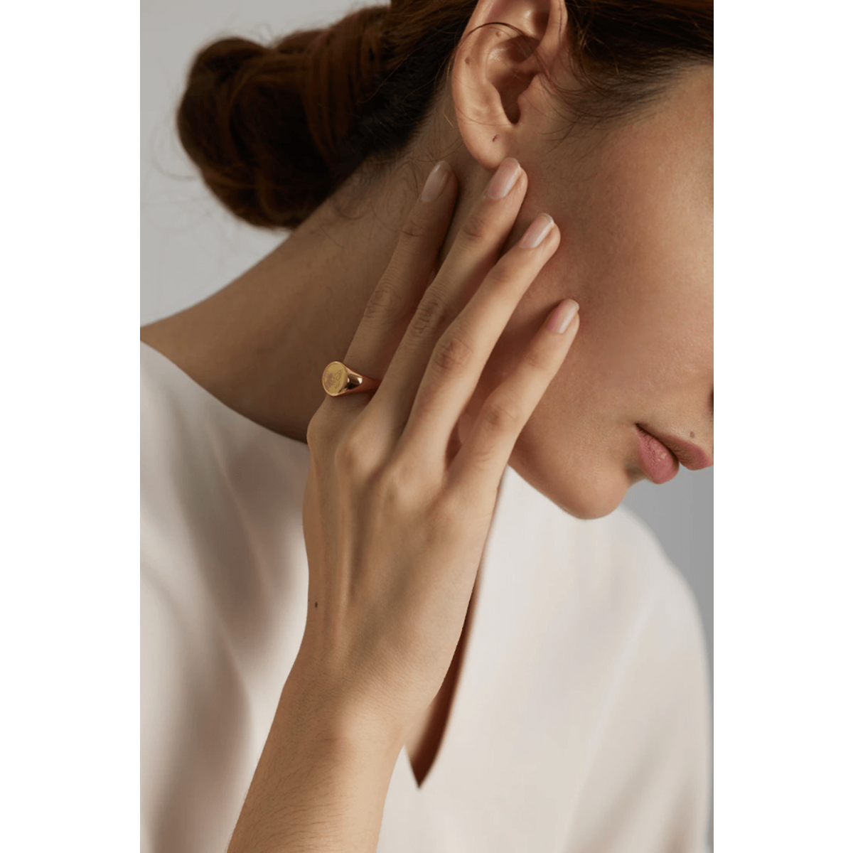 Lucy - Signet Butterfly Gold Ring