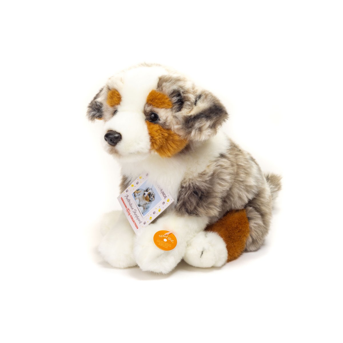 Australian Shepherd puppy sitting 22 cm - plush toy - soft toy