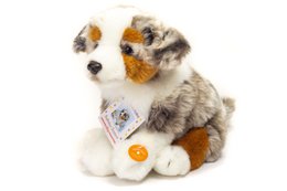 Australian Shepherd puppy zittend 22 cm - knuffel - knuffel