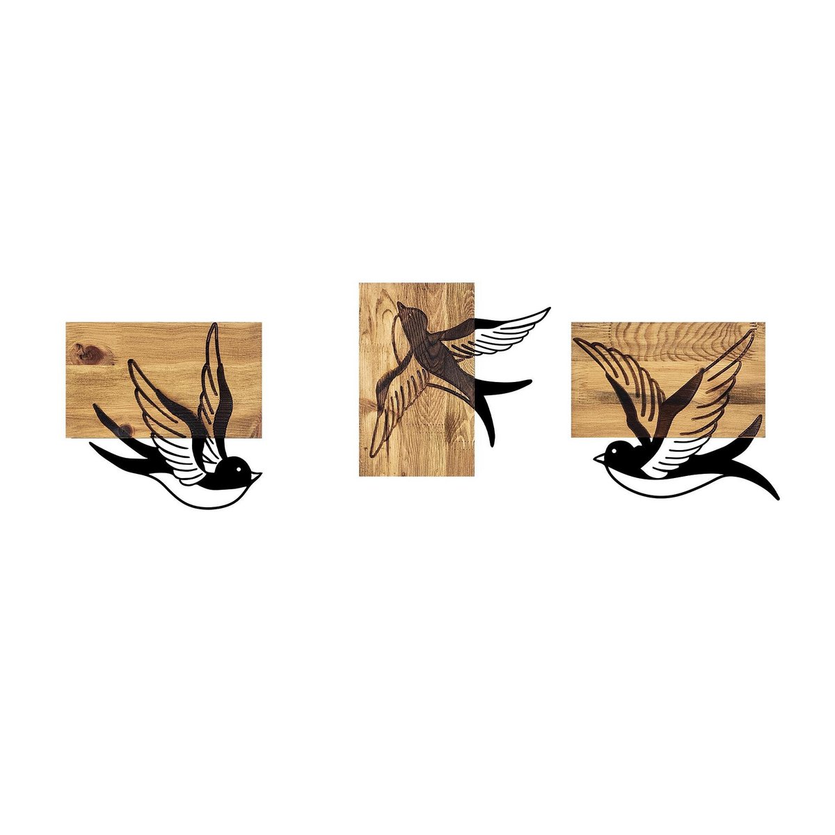 MA-333 Holz Metallwandmalerei