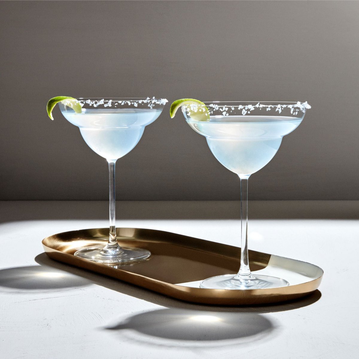 ensemble vintage de 2 verres à margarita