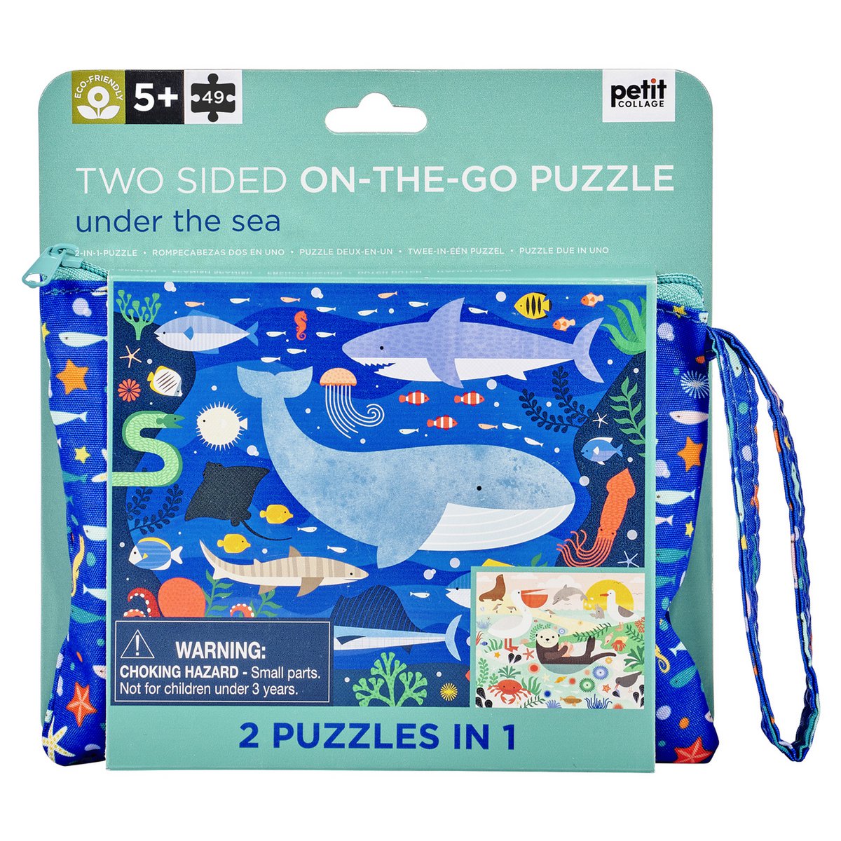 Tweezijdige Puzzel On The Go - Waterwereld