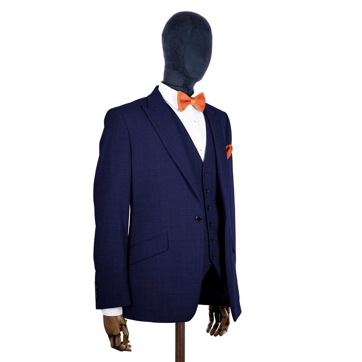 Coral fusion knitted bow tie and pocket square set