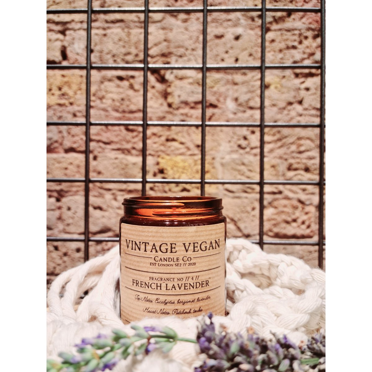 France Lavender Vintage Vegan Soy Travel Candle