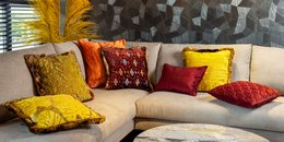 BIJOU | Cushion | 45x45 cm Merlot | Red | Hoii | With luxury inner cushion