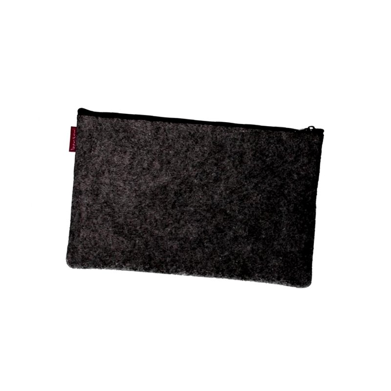 Valentine Hearts Pochette I Antracit Filt Pocket Line Bertoni